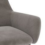 vidaXL Chaises à manger lot de 2 Gris clair Velours