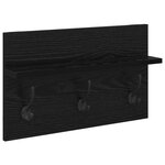 vidaXL Set de meubles d'entrée 4 pièces en bois noir