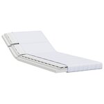 vidaXL Matelas en Mousse Extensible 80 x 200 cm Blanc