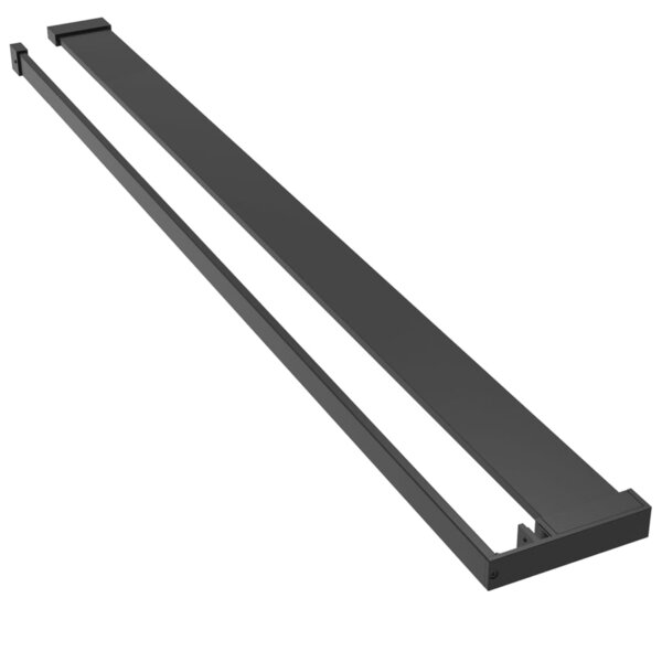 vidaXL Étagère de douche de paroi de douche à l'italienne Noir 118 cm