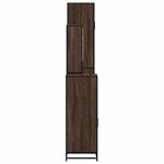 vidaXL Ensemble de meubles de salle de bain 4 Pièces chêne marron