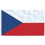 vidaXL Drapeau République tchèque 90x150 cm