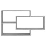 vidaXL Étagère murale Sonoma gris 104x20x58 5 cm Bois d'ingénierie