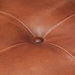 vidaXL Chaises à manger cantilever lot de 6 marron cuir véritable