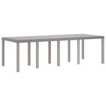 vidaXL Ensemble de salle à manger pour jardin 11 Pièces Gris clair