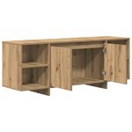 vidaXL Meuble TV chêne artisanal 130x35x50 cm bois d'ingénierie