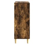 vidaXL Buffet Chêne fumé 33 x 34 5 x 90 cm Bois d'ingénierie