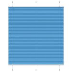 vidaXL Store plissé bleu 115x100 cm largeur du tissu 114 4cm polyester