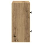 vidaXL Bibliothèque chêne artisanal 40x24x52 cm bois d'ingénierie