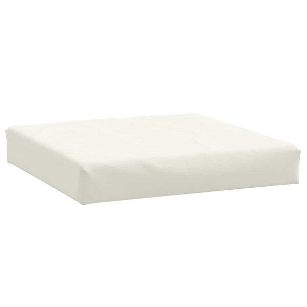 vidaXL Coussin de palette crème mélangé 60x60x9 5 cm tissu