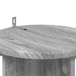 vidaXL Support de Plante 2 Pièces Sonoma gris 29 5 x 29 5 x 60 cm