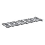 vidaXL Chaises longues lot de 2 avec table et coussins Acacia solide