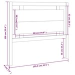 vidaXL Tête de lit 105 5x4x100 cm Bois massif de pin