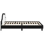 vidaXL Cadre de lit pour enfants avec tête de lit Noir 90 x 190 cm PU