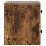 vidaXL Cabinet de chevet mural Chêne fumé 33 x 34 5 x 40 cm