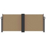 vidaXL Auvent latéral rétractable taupe 100x600 cm