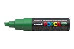 Marqueur pointe large biseautée pc8k 8mm vert foncé x 6 POSCA