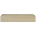 vidaXL Étagère à tiroir murale chêne 60x23 5x10 cm MDF