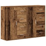 vidaXL Buffets 2 Pièces Bois Ancien 60x31x84 cm Panneau de Bois