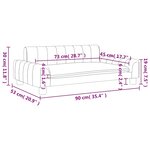 vidaXL Canapé pour enfants noir 90x53x30 cm tissu