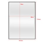 Miroir mural rectangulaire 72 x 52 cm noir 03_0007926