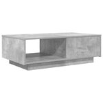 vidaXL Table basse Gris béton 95 x 55 x 31 cm Bois d'ingénierie