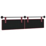 vidaXL Tête de lit suspendue Bordeaux Tissu