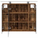 vidaXL Armoire Miroir de Salle de Bain Bois ancien 73 5 x 16 x 62 5 cm