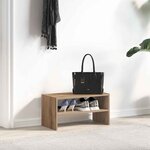 vidaXL Étagère à chaussures empilable chêne artisanal 60x30x30 5 cm