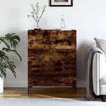 vidaXL Buffet chêne fumé 69 5x34x90 cm bois d'ingénierie