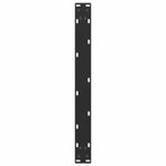 vidaXL Pieds de table basse en U  2 pièces  noir  60 x (30-31) cm  acier