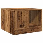 vidaXL Table basse vieux bois 50x50x36 cm bois d'ingénierie