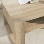 vidaXL Table basse Chêne Sonoma 92 x 53 x 45 cm Bois d'ingénierie