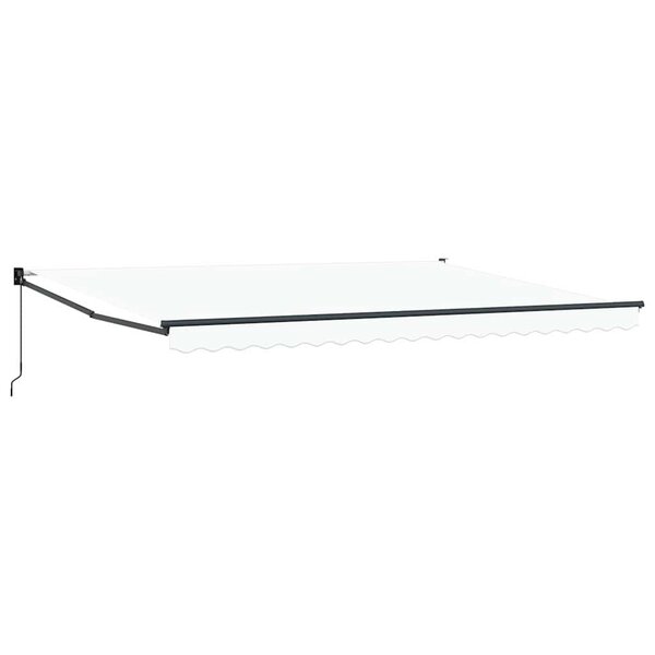 vidaXL Auvent Blanc 4 5 × 3 m Polyester et métal