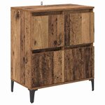 vidaXL Buffets 3 Pièces Bois Ancien 60 x 35 x 70 cm Bois d'ingénierie