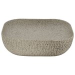 vidaXL Vasque à poser gris rectangulaire 48x37 5x13 5 cm céramique