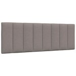 vidaXL Cadre de lit sans matelas taupe 140x190 cm tissu