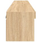 vidaXL Meubles TV avec lumières LED 2 Pièces chêne sonoma 60x30x30 cm