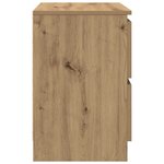 vidaXL Meuble TV chêne artisanal 60x35x54 cm bois d'ingénierie