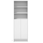 vidaXL Buffet haut avec LED blanc 69x32 5x200 cm bois d’ingénierie