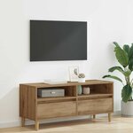 vidaXL Meuble TV avec tiroir Chêne artisanal 100 x 34 5 x 44 5 cm