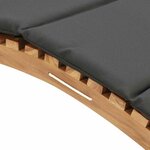 vidaXL Transat Gris foncé 188 x 55 x 59 cm Bois de teck solide
