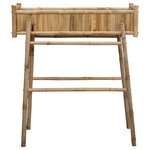 vidaXL Jardinière avec support Naturel 100 x 38 x 114 cm Bambou