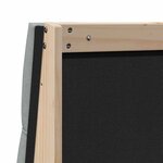 vidaXL Tête de lit capitonnée Gris clair 200 cm Pin massif