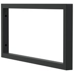 vidaXL Supports d'étagères pour lavabo 2 Pièces noir rectangulaire acier