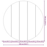 vidaXL Tapis de sol de piscine Noir Ø 550 cm - en tissu non tissé  ronde.