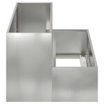 vidaXL Planteur de Jardin à 2 Niveaux   100 x 60 x 45 cm  en Acier Galvanisé