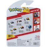 Jazwares PKW4148 - Pokémon Charbambin et Speed Ball Clip 'N' Go