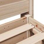 vidaXL Cadre de lit sans matelas 180x200 cm bois massif de pin
