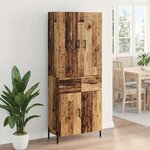 vidaXL Haut Armoire Bois Ancien 69 5 x 34 x 180 cm Bois d'ingénierie